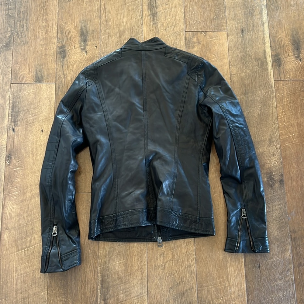 NICOLA Black Lightweight Shirt Jacket with Distressed Detailing - Picture 7 of 10